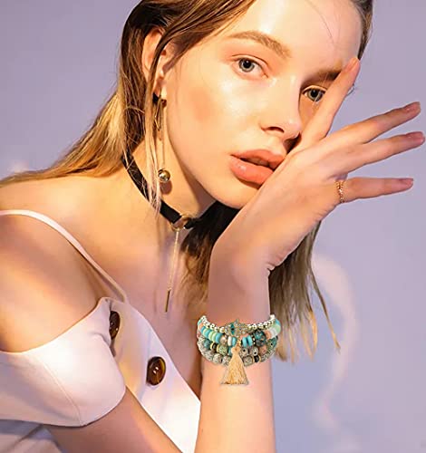 9 Sets Bohemian Bracelets for Women