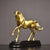 9" Gold Horse Statue Decor Attract Luck & Wealth