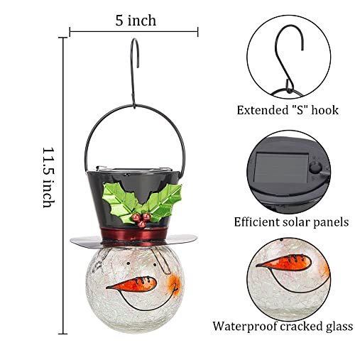 Christmas Snowman Solar Lanterns Decoration