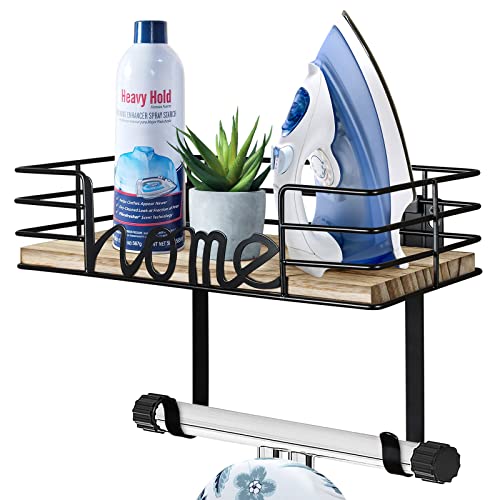 Meat Wall Mount Ironing Board Hanger w/ Removable Hooks