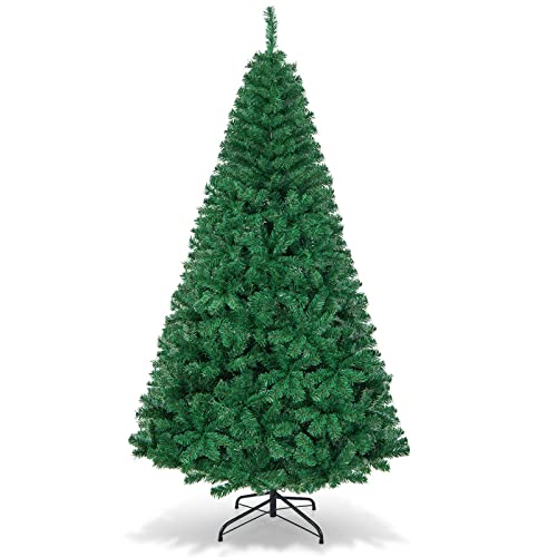 Artificial, Xmas Pine Easy Assembly, Christmas Tree with Solid Metal Legs, Idea for Indoor and Outdoor Holiday