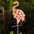 Flamingo Pathway Stake Metal Decor,Waterproof  w/ Warm White LED