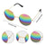 4 Pcs Accessories Hippie Costume Set for Men/women