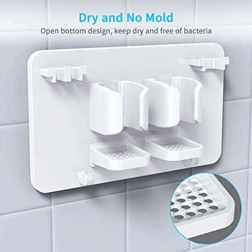 Wall Mounted Toothbrush & Razor Holder