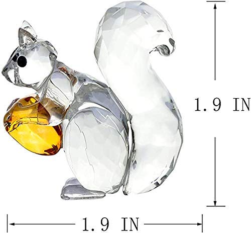 Squirrel & Butterfly Crystal  Collectible Figurine Home Decoration