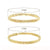 14K Gold Plated Beaded Bracelets for Women -Stretchable & Adjustable