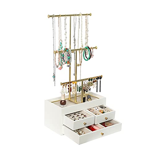 3 Tier Jewelry Metal Tree Stand Organizer