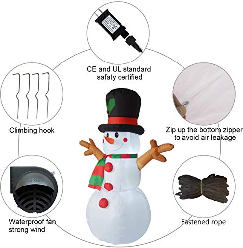 5 Ft Inflatable Snowman Christmas Decoration