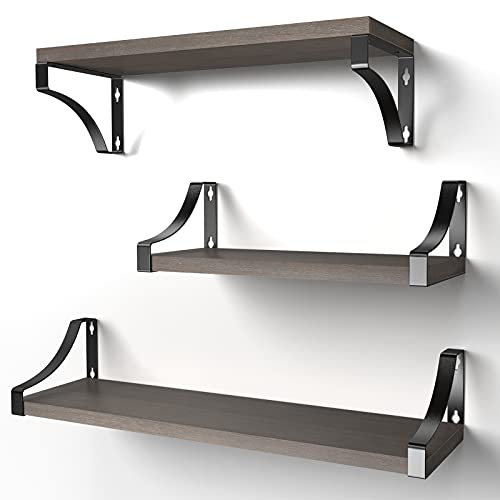 Floating Shelves Wall Mounted Set of 3