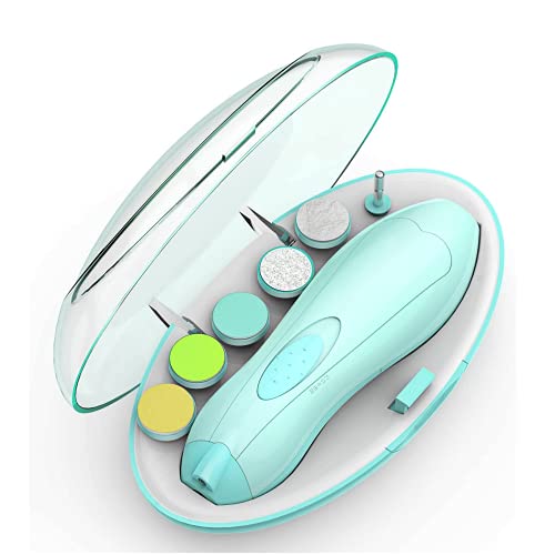 Electric Baby Nail Filer & Baby Nail Clippers w/ Light Set