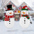 Metal Snowman Christmas Yard Sign Decoration