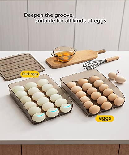 Automatic Rolling Egg Box, Slide Design for Easy Egg Retrieval