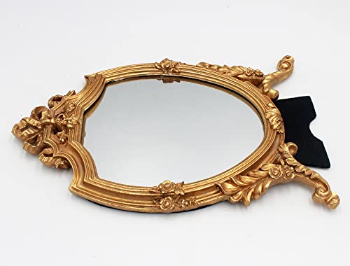 Antique Gold Resin Frame Decorative Mirror