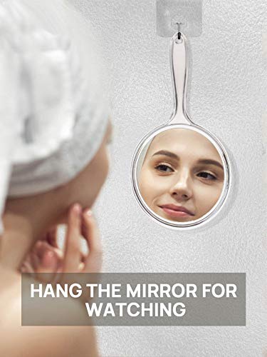 Double-Sided Handheld Mirror 1X/3X Magnifying Mirror, Set of 2