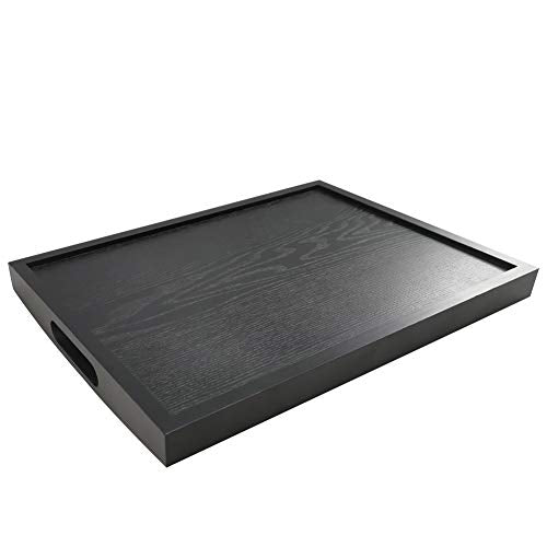 Black Serving Tray with Handle