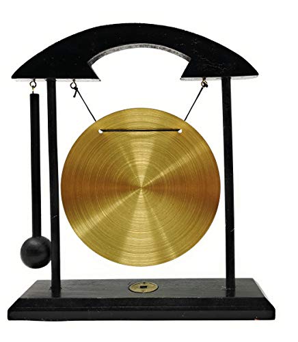 Zen Art Brass Feng Shui Desktop Gong by Asian Home