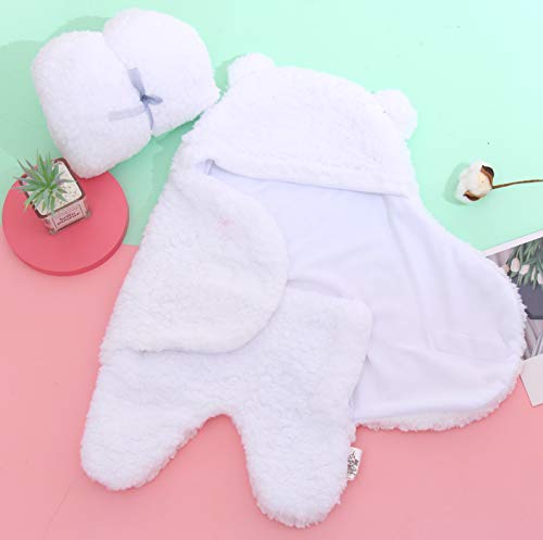 2 Pack Sherpa Baby Swaddle Blanket