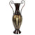 26 Inch High Tall 2 Tone Metal Vase with Handles