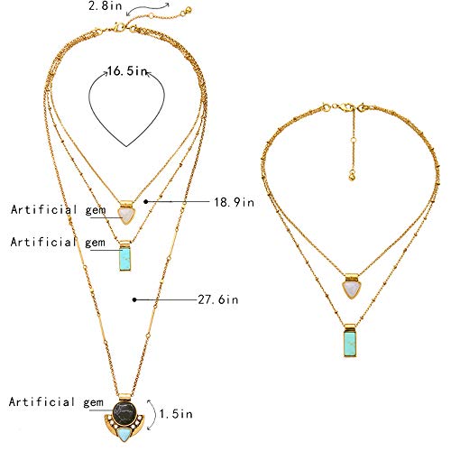 Exquisite Sequins Multilayer Pendant Necklace for Women