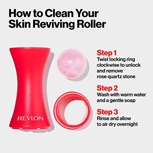 Revlon Skin Reviving Roller w/ Rose Quartz for Reviving & Brightening