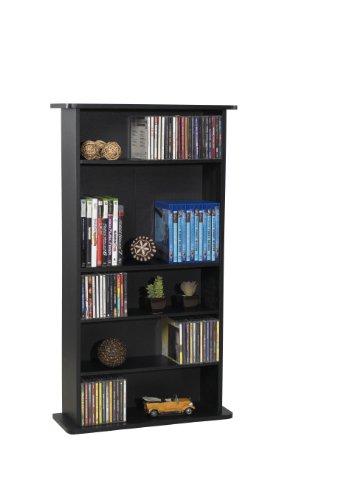 Drawbridge Media Storage Cabinet - Black