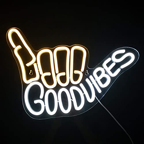 Good Vibes Neon Sign Light for Wall Decoration