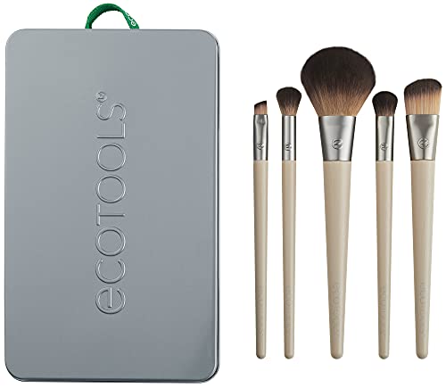 Wake Up & Makeup Brush & Sponge Set, 10 Piece Holiday Gift Set