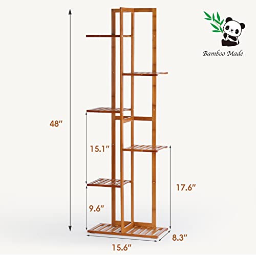 Bamboo Plant Stand Rack 6 Tier 7 Potted Multiple Stand Holder