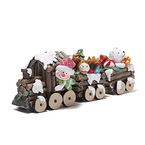 Christmas Train Figurines for Home Decorations