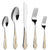 20 Piece Stainless Steel Golden Flatware Set for 4