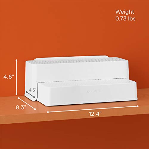 Kitchen  Shelf Steps Organizer, White