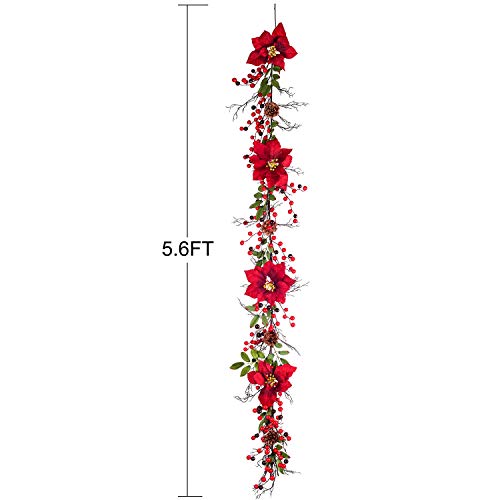 5.3 Ft Berry Christmas Garland Decoration