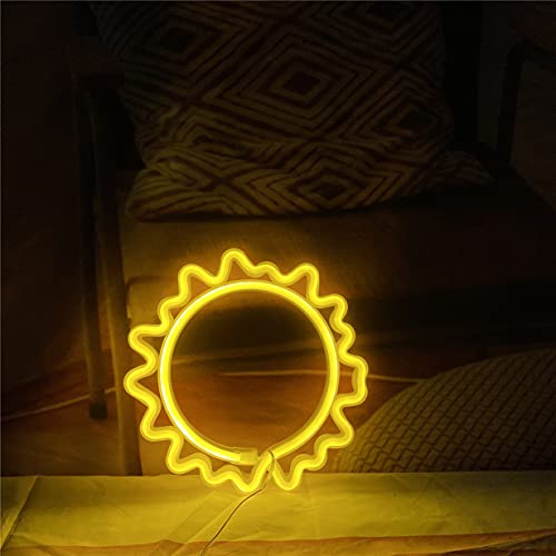 Sun Neon Led Signs w/ USB or Battery Operated for Home Decoration