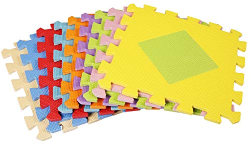 Kid's Puzzle Exercise Play Mat with EVA Foam Interlocking Tiles