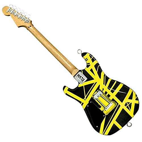 EVH Black & Yellow Mini Replica Guitar Van Halen