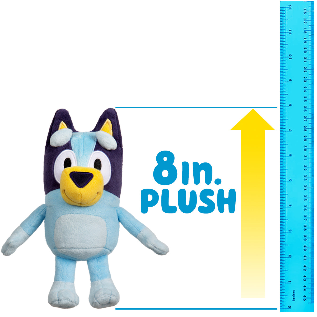 Bluey 8" Tall Plush Toy - Soft and Cuddly