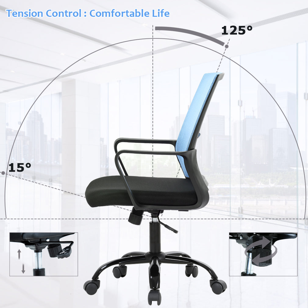 Executive Chair w/ Lumbar Support & Swivel, 250 lb. Capacity