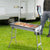 28" Stainless Steel Small Portable Folding Charcoal BBQ Grill Set