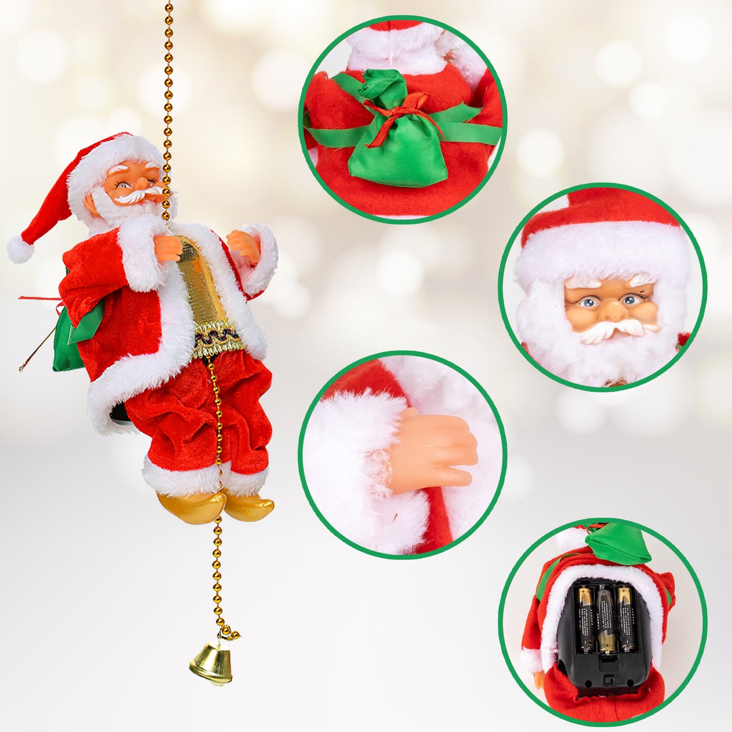 Climbing Santa Claus Decoration