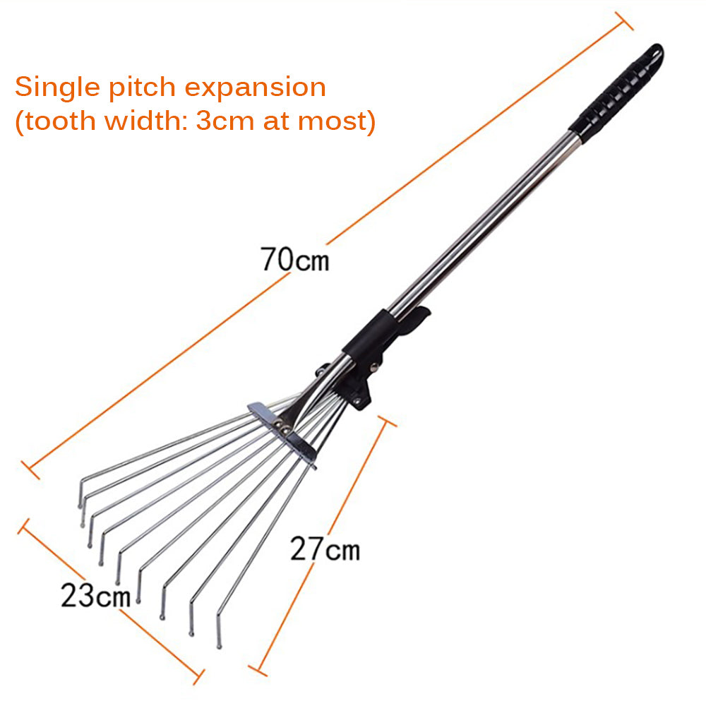 28 Inch Adjustable Foldable Garden Leaf Rack