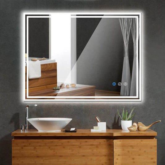 32x24" LED Bathroom Mirror Anti-Fog Wall-Mounted Vanity Mirrors