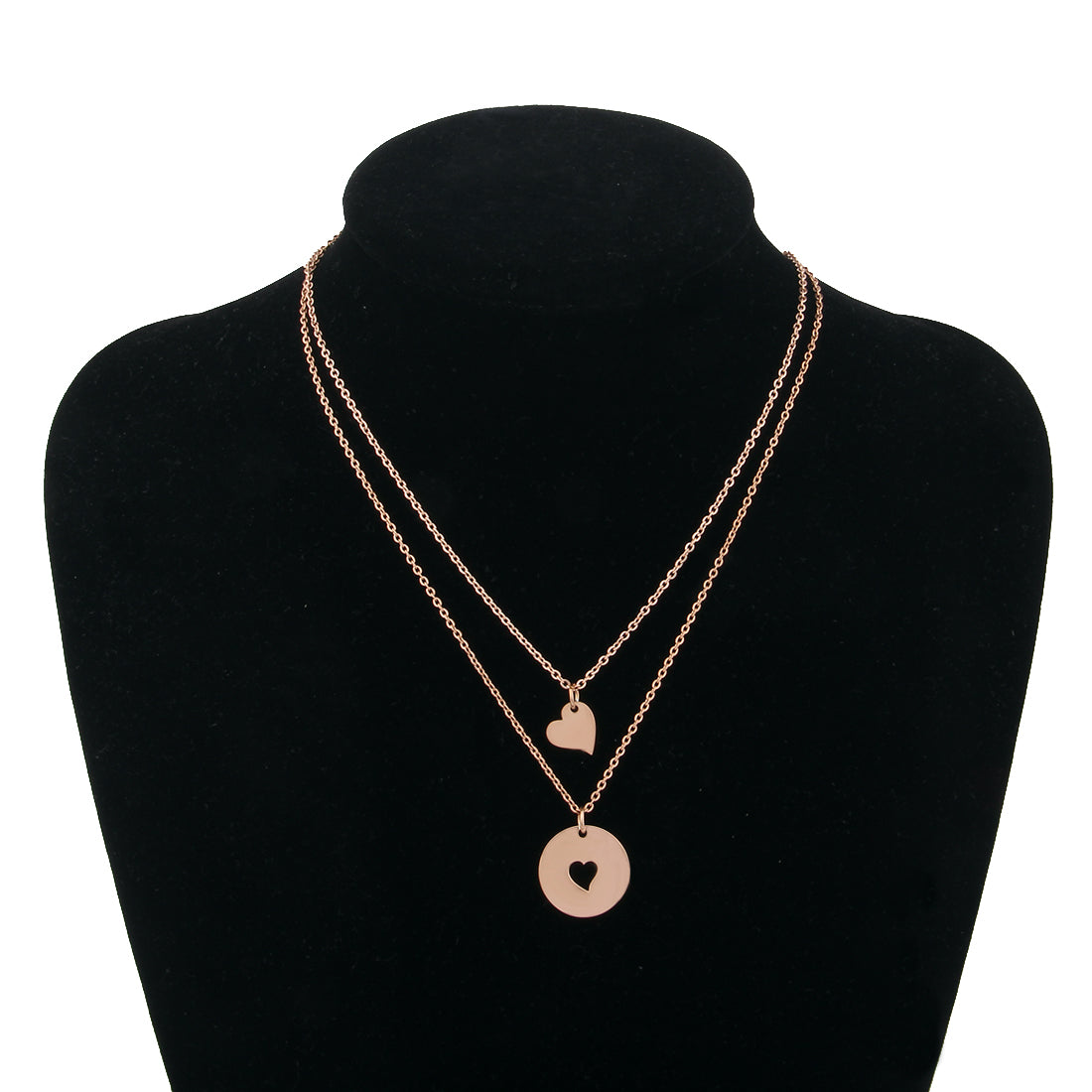 Mother and Daughters Necklace Set- Rose Gold