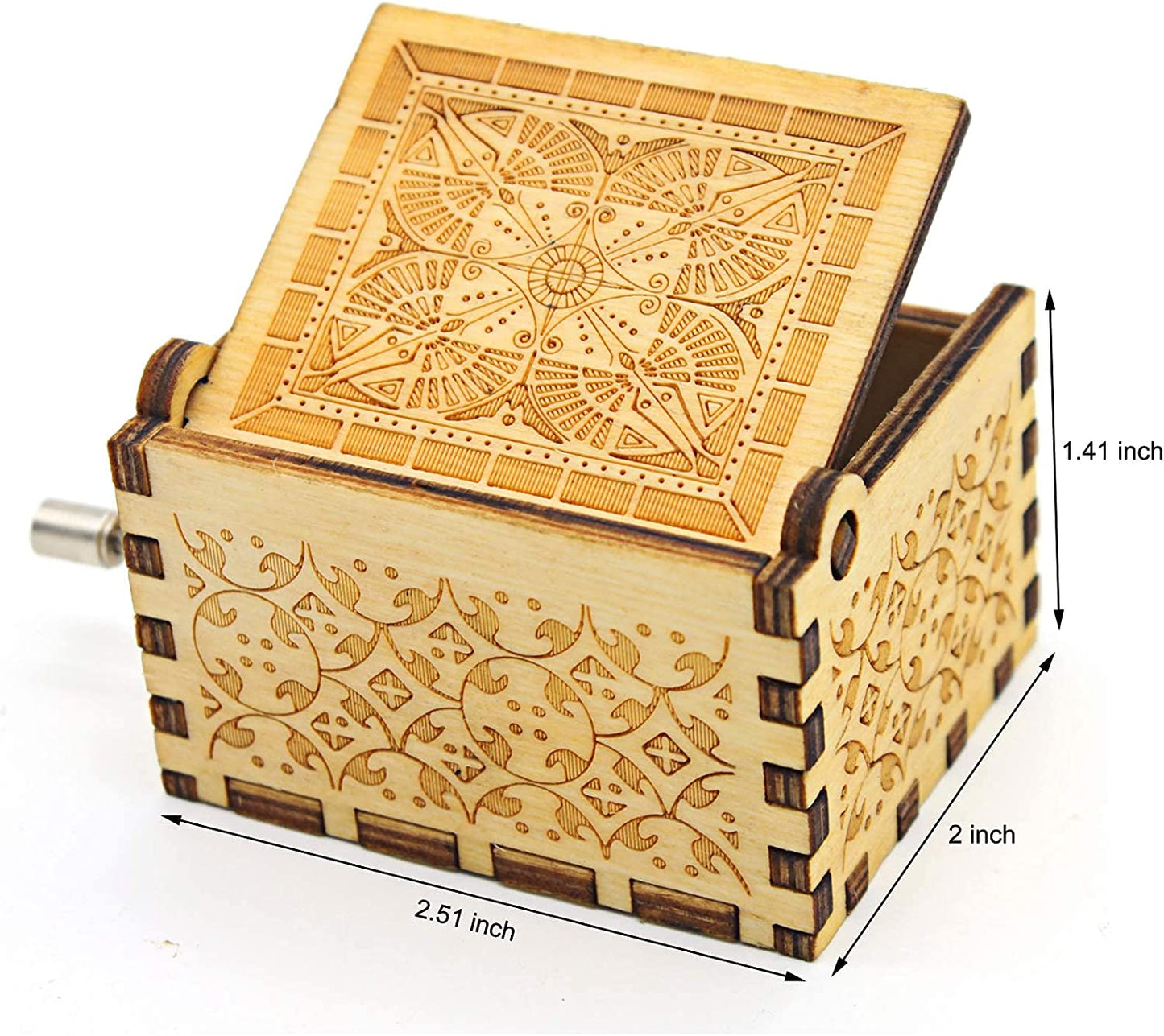 Can't Help Falling in Love Wood Music Box, Antique Best Gift for Valentines Day (WOOD)