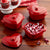 3 Red Mini Heart, Ceramic Baking Dish with Lid, 6.45"