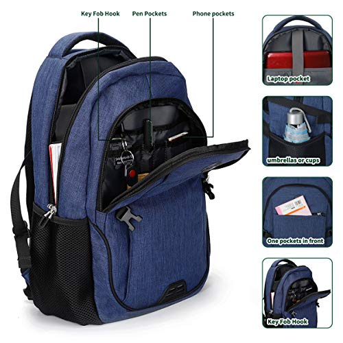 Anti Theft Laptop/Travel Backpacks Bookbag w/ USB Charging Port Fits 15.6 Inch Laptop