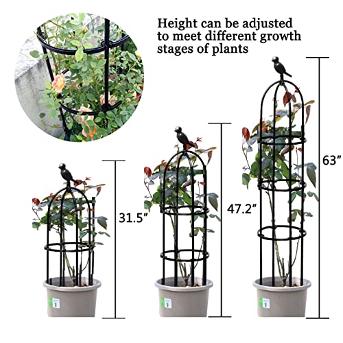 Garden Trellis for Climbing Plants, Cages & Supports,Tower