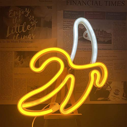 Banana Neon Light 11.22"x7.68" inch LED Neon Lights for Wall Decoration