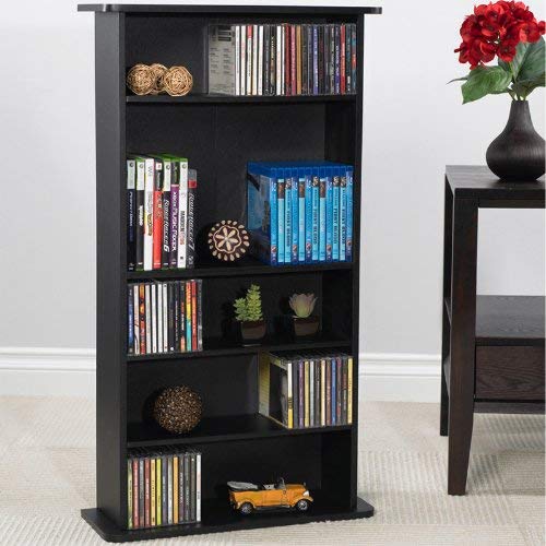 Drawbridge Media Storage Cabinet - Black