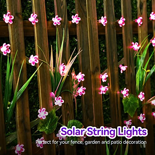 Waterproof Solar Flower Christmas String Fairy Lights