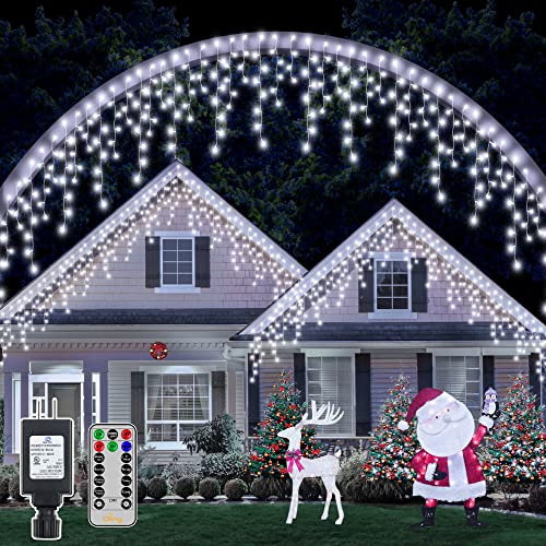 Icicle Lights 594LED 49ft Connectable Christmas Decoration